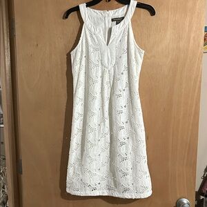 Tommy Bahama White Eyelet Mini Dress